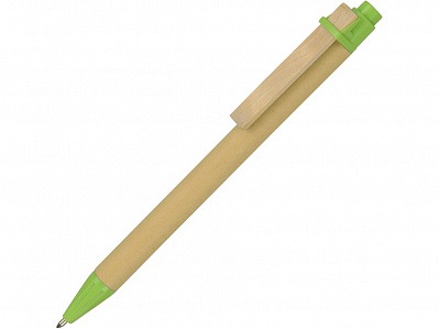 Ручка шариковая Salvador (Натуральный/зеленый)