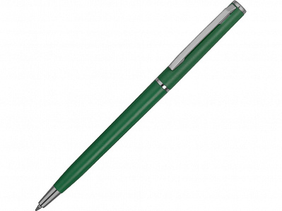 Ручка пластиковая шариковая Наварра (Зеленый матовый/серебристый)