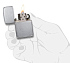 Зажигалка ZIPPO 1941 Replica™ с покрытием Brushed Chrome, латунь/сталь, серебристая, 38x13x56 мм - Фото 4