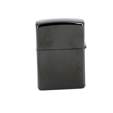 Зажигалка ZIPPO Classic с покрытием Ebony™, латунь/сталь, чёрная, глянцевая, 38x13x57 мм (Черный)