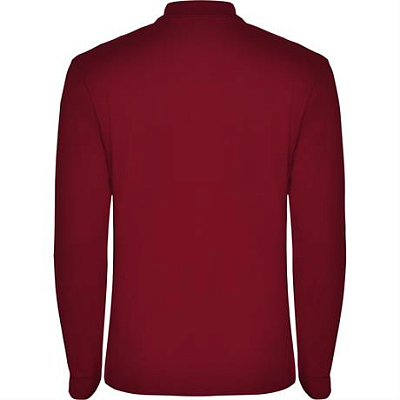Футболка поло ESTRELLA L/S мужская, ГРАНАТОВЫЙ 3XL