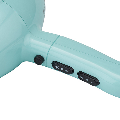 Фен DEWAL BEAUTY YumMy Aqua, зелёный, 2000 Вт, ионизация, 1 насадка