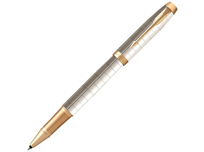 Ручка роллер Parker IM Premium (Белый, золотистый)