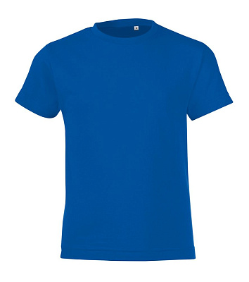 Футболка детская Regent Fit Kids, черная (Синий)