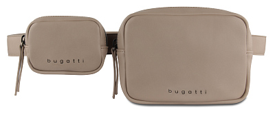 Сумка на пояс BUGATTI Almata, с кошельком, песочная, полиуретан, 29x5x13 см