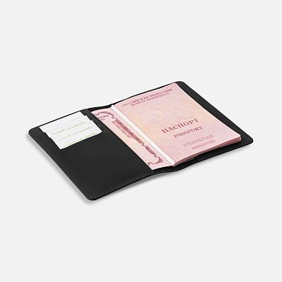 Обложка для паспорта Alaska, черная