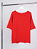 Футболка оверсайз унисекс Vozduh, красная - Фото 3
