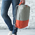 Рюкзак "Beam", серый/желтый, 44х30х10 см, ткань верха: 100% полиамид, подкладка: 100% полиэстер - Фото 2