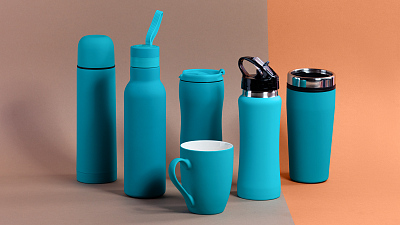 Кружка "Trend", покрытие soft touch, бирюзовый