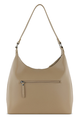 Сумка женская наплечная большая BUGATTI Mila, песочная, полиуретан, 31 x 11 x 22/28 см