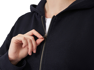 Толстовка оверсайз с капюшоном на молнии Monaco