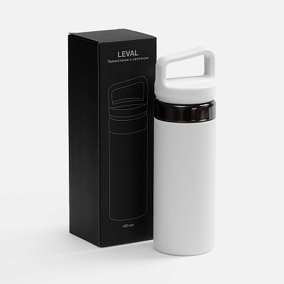 Термостакан Leval с ситечком, белый