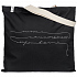 Холщовая сумка с вышивкой «Линия наименьшего сопротивления», черная - Фото 1