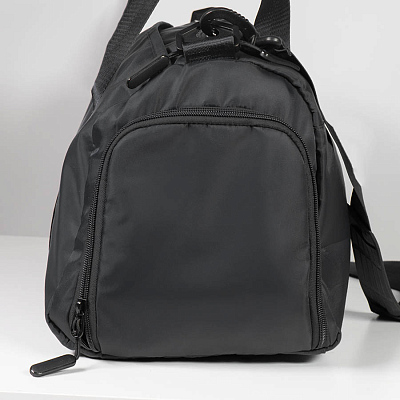 Сумка спортивная "Gym"; чёрная; 45х21х20 см; полиэстер