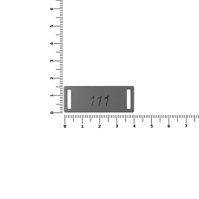 Шильдик металлический Kova, серый