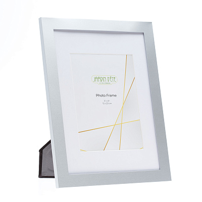 Рамка для фотографии Jardin D'Ete, алюминий, стекло, фото 15х20 см (Серебристый)