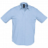 Рубашка мужская с коротким рукавом Brisbane, голубая - Фото 1