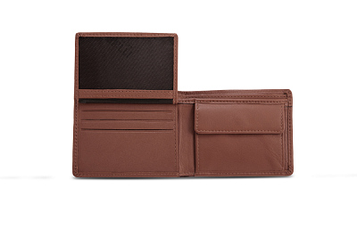 Бумажник Mano "Don Leonardo", с RFID защитой, натуральная кожа в коньячном цвете, 10,5 х 2 х 8,5 см