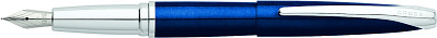Перьевая ручка Cross ATX. Цвет - синий. Перо - сталь, тонкое. (Синий)