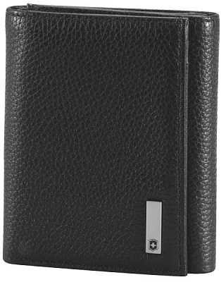 Портмоне VICTORINOX Altius 3.0 Athens чёрное натуральная кожа наппа 9x3x10 см