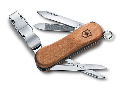 Нож-брелок VICTORINOX NailClip Wood 580 65 мм 6 функций деревянная рукоять