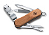 Нож-брелок VICTORINOX NailClip Wood 580, 65 мм, 6 функций, деревянная рукоять - Фото 1