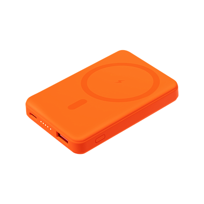 Внешний аккумулятор Largo PD 5000mAh с функцией беспроводной зарядки 15W  (Оранжевый)