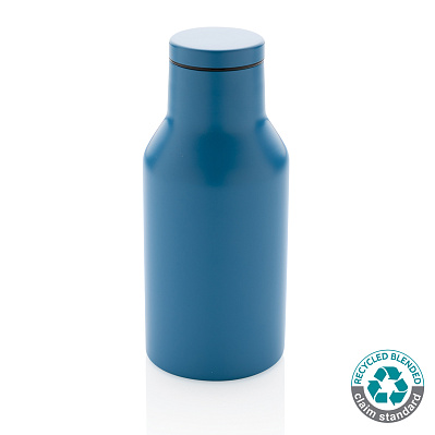 Вакуумная бутылка из переработанной нержавеющей стали (стандарт RCS), 300 мл (Синий;)