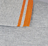 Рубашка поло мужская Pasadena Men 200 с контрастной отделкой, серый меланж c оранжевым - Фото 4