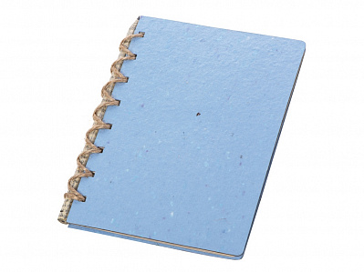 Блокнот А6 с бумажным карандашом и семенами цветов микс (Синий)