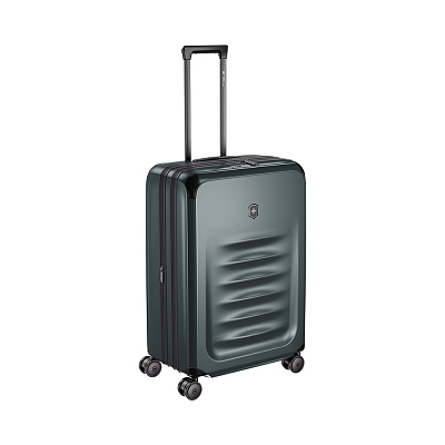 Чемодан VICTORINOX Spectra™ 3.0 Exp. Medium Case, темно-зеленый, поликарбонат Sorplas™, 46x30x69 см, 81 л