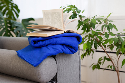 Плед "Байкал", синий