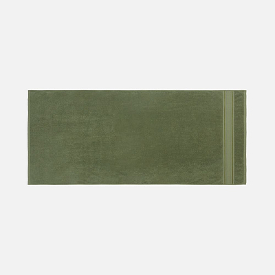 Полотенце махровое Terrychic, среднее, зеленое