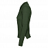 Рубашка поло женская с длинным рукавом Podium 210 темно-зеленая - Фото 3