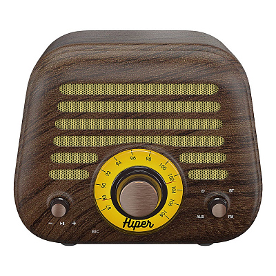 Колонка беспроводная RETRO L, цвет коричневый 