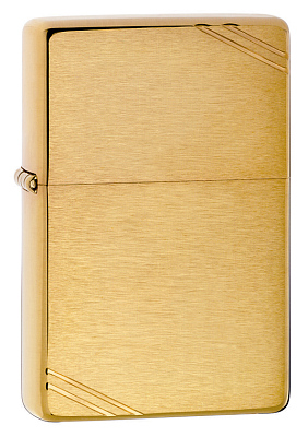 Зажигалка ZIPPO 1937 Vintage™ с покрытием Brushed Brass, латунь/сталь, золотистая, 38x13x57 мм (Золотистый)