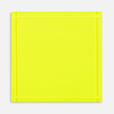 Лейбл из ПВХ Dzeta, L  неон (Желтый)