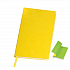Бизнес-блокнот "Funky", 130*210 мм, желтый, зеленый форзац, мягкая обложка, блок- линейка - Фото 1