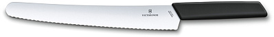 Нож для хлеба и выпечки VICTORINOX Swiss Modern, 26 см, сталь / синтетический материал, чёрный (Черный)