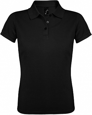 Рубашка поло женская Prime Women 200 черная (Черный)