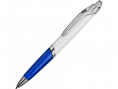 Ручка пластиковая шариковая Призма (Белый/синий)