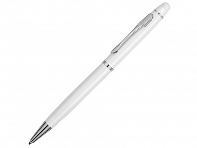 Ручка-стилус шариковая Фокстер (Белый/серебристый)