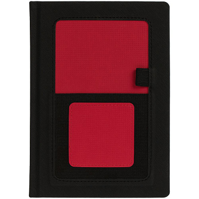 Ежедневник Mobile на заказ, недатированный, черно-красный