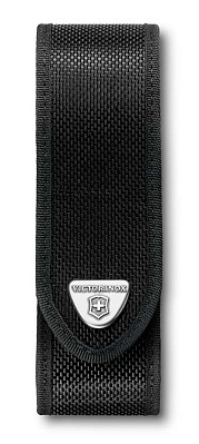 Чехол на ремень VICTORINOX для ножей RangerGrip 130 мм, на липучке, кожаный, 35x40x140 мм, чёрный (Черный)