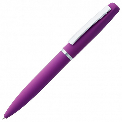 Ручка шариковая Bolt Soft Touch, фиолетовая (Фиолетовый)