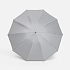 Зонт обратного сложения с ручкой-карабином Foldberry, серый - Фото 2