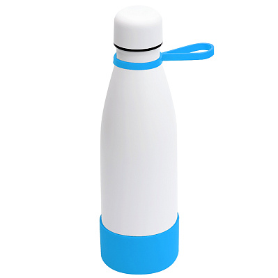 Термобутылка герметичная вакуумная Olivia To Go  (Белый/голубой)