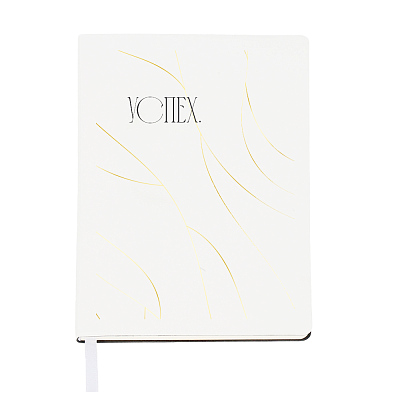 Ежедневник A5 недатированный Simflex в мягком переплёте, белый