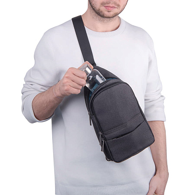 Сумка на плечо CORE, серый, 100% полиэстер 