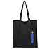 Сумка для покупок LUMISSA 325 г/м² с ремувкой, чёрный/синий - Фото 3